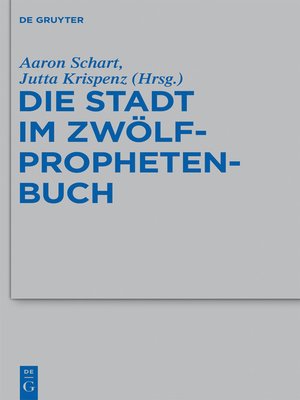cover image of Die Stadt im Zwölfprophetenbuch
